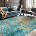 RELEANY Washable Area Rugs 10'x14 Non-Slip Modern Abstract Soft by RELEANY