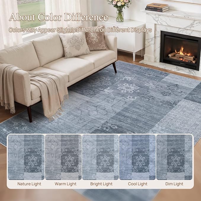 UERMEI 5x7 Area Rug for Living Room - Image 7