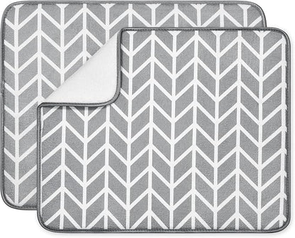 SUBEKYU Dish Drying Mat for Kitchen Counter, Absorbent Microfiber Dishes by SUBEKYU