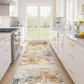 Runner Rug Kitchen Washable Rugs: 3x10 Non-Slip Abstract Soft Modern Stain by LOONGRUG