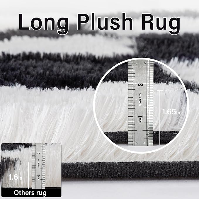 PureCozy Checkered Rug 5x8 for Living Room - Image 7