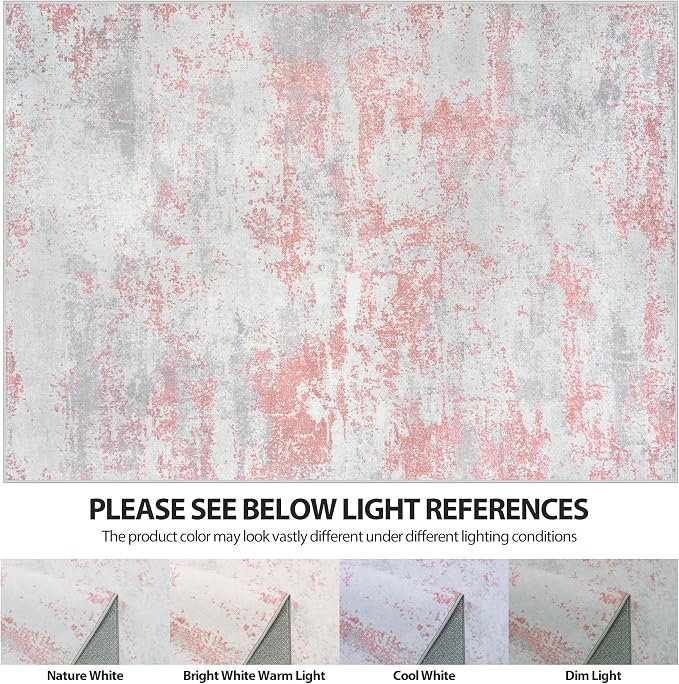 8x10 Area Rugs for Living Room Rug Washable: Abstract Large Rug for Dining Room - Image 7