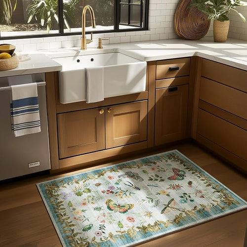 2x3 Washable Throw Rugs for Entryway: Door Mat Indoor Entrance Small Area Rug - Image 2