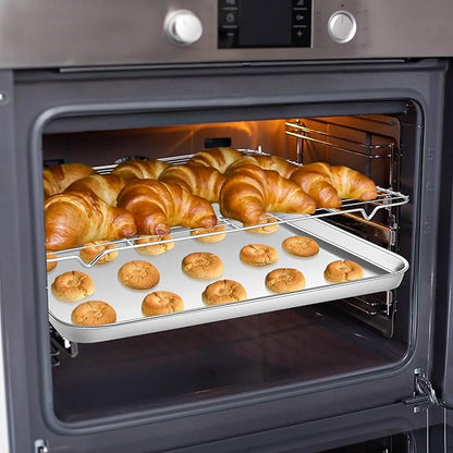 Homikit Baking Sheet with Rack, Big Bacon Baking Tray with Cooling Rack - Image 9