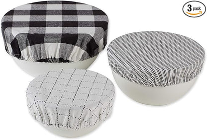 DII Reusable Cloth Bowl Cover Collection Machine Washable, Cotton by DII