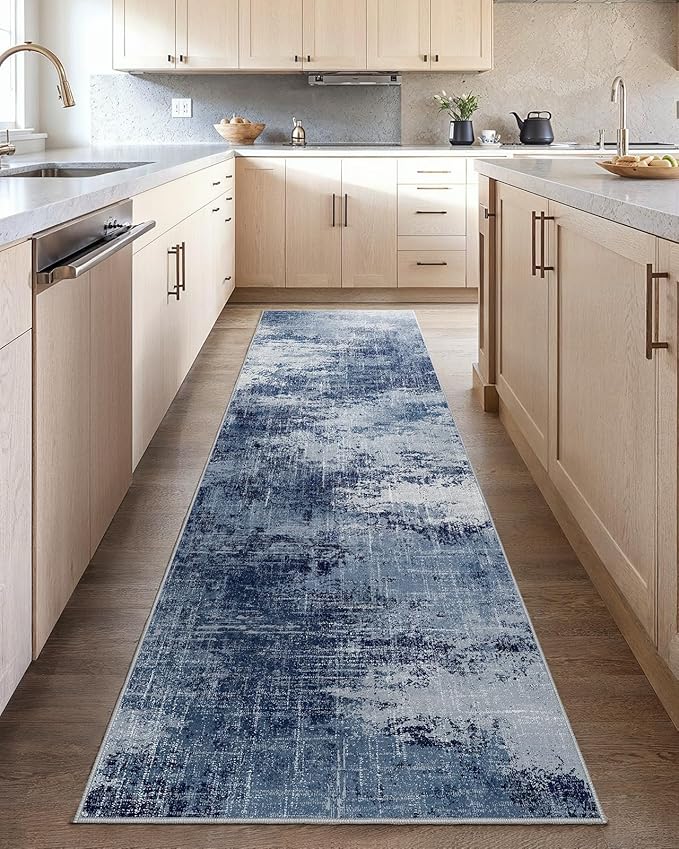 Runner Rugs for Hallway 2'6"x10', Modern Abstract Machine Washable Runners for - Image 2