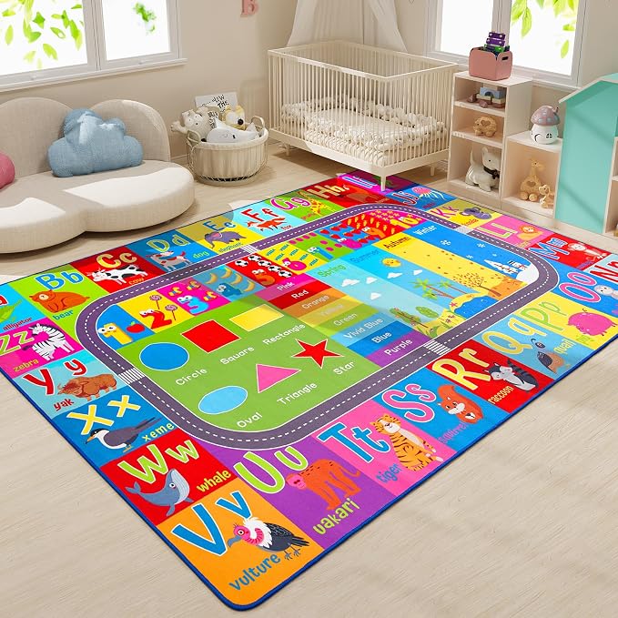 HOMORE Kids Rug, 6x9 Kids Educational Area Rugs - Image 5