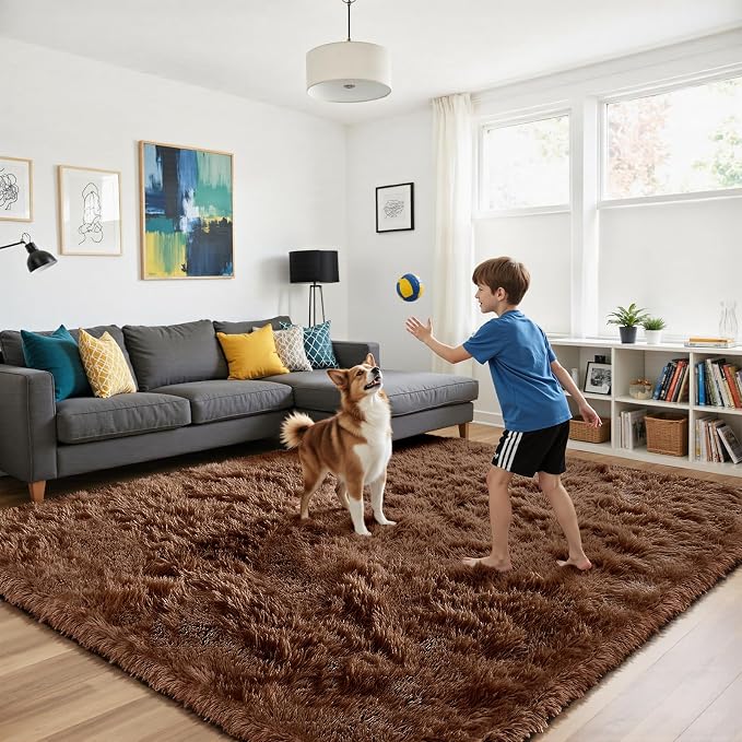 yongyangjuxin Fluffy Rug Shag Area Rug, Super Soft Shag Rugs - Image 4