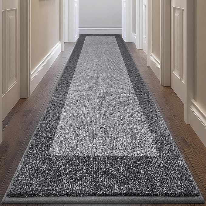 Machine Washable Runner Rug 32" x 168", Non Slip Kitchen Rug by Unknown