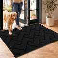 hicorfe Door Mat Indoor Entrance, TPR Backing Dirt Trapper Front Door Mat by Hicorfe