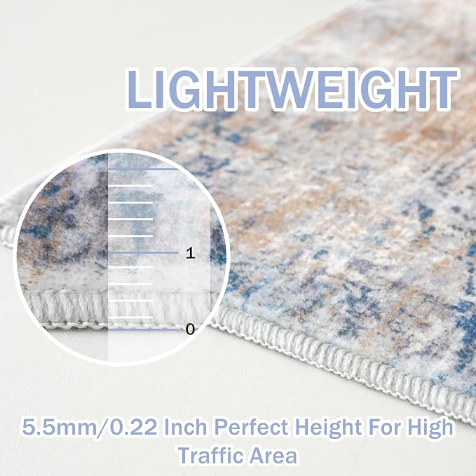 IOHOUZE Abstract Area Rugs 5x7 Ft Washable Rugs - Image 6
