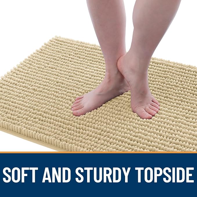 OLANLY Dog Door Mat for Muddy Paws 30x20, Ultra Absorbent Chenille Mud Doormat - Image 3