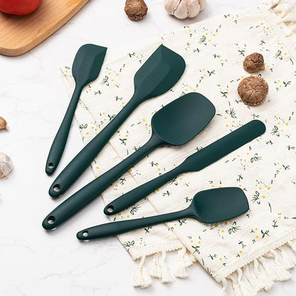 Silicone Spatula Set, 5 Piece Food Grade Rubber Spatulas - Image 7