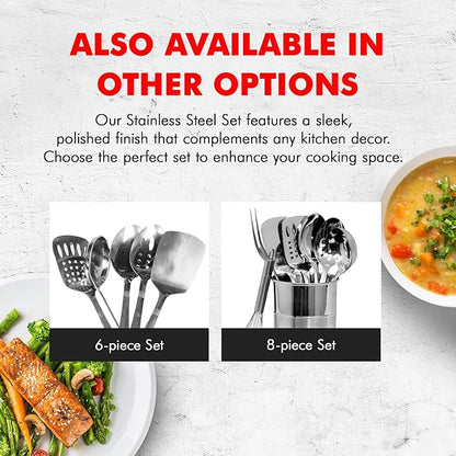 Chef Craft 10230 1-Piece Stainless Steel Solid Spoon - Image 7