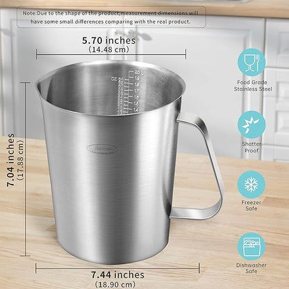 Measuring Cup, Newness Stainless Steel Measuring Cup - Image 4