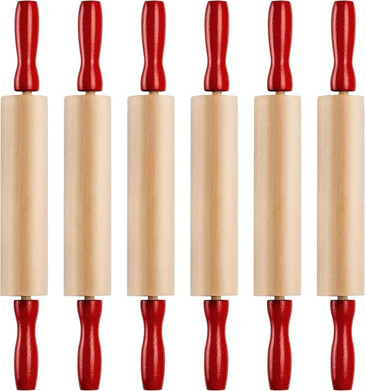 Mini Rolling Pin 7.5 Inch Kids Rolling Pin Set by Bedwina