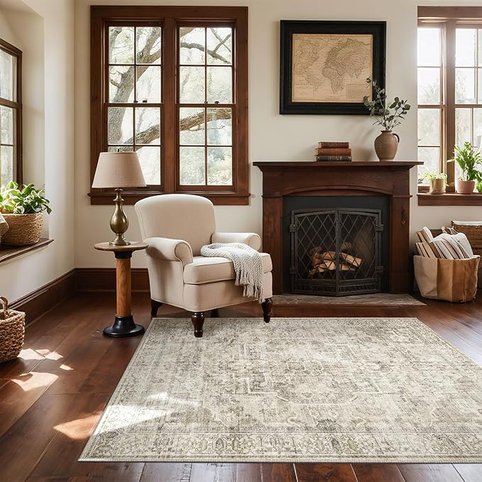 Machine Washable Throw Rugs for Entryway: Door Mat Indoor Entrance 3x5 Small - Image 4