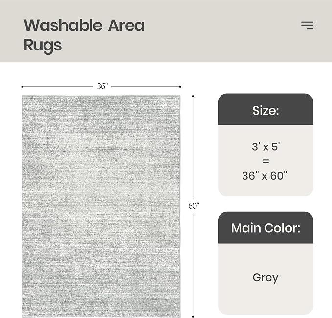 Valenrug Washable Rugs 3x5 - Image 2