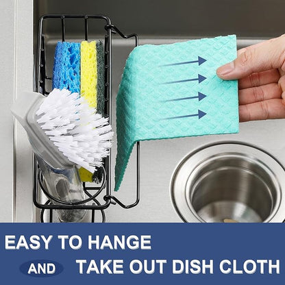 3-In-1 Sponge Holder for Kitchen Sink, 2 Type Suspension Options, Hanging Sink - Image 4