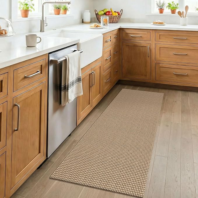 KOZYFLY Boho 2x4 Entry Runner Rug, Small Washable Runners - Image 2
