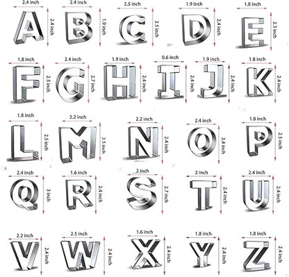 Alphabet Cookie Cutter Tool Set, Birthday Party Decorations - Image 2
