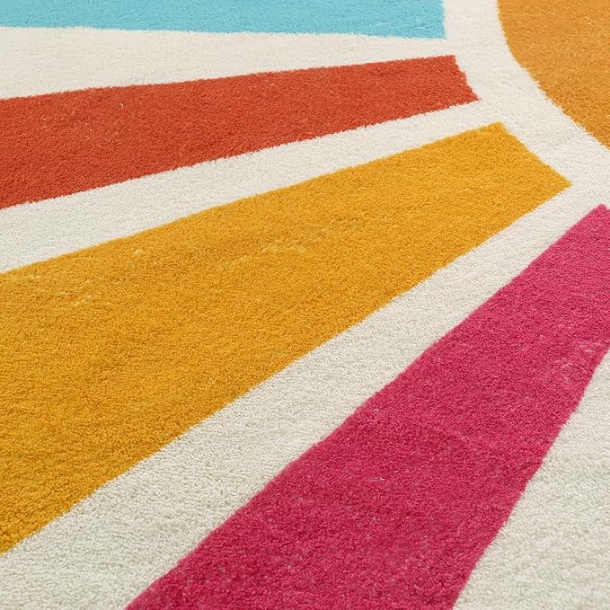 STARUIA Round Boho Rug 6 Ft Washable Round Area Rug - Image 6
