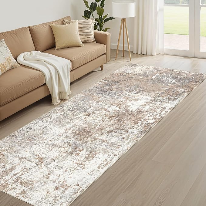 Runner Rug Kitchen Washable Rugs: 2x5 Non-Slip Abstract Soft Modern Stain - Image 8
