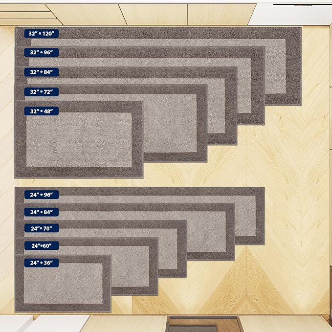 Machine Washable Runner Rug 32" x 96", Non Slip Kitchen Mat - Image 4