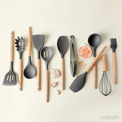 11-Piece Silicone Kitchen Utensils Set - Image 3