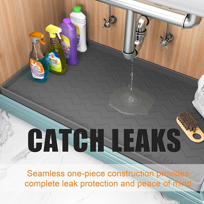 TigeJoy 25" x 19" Under Sink Mats - Image 5