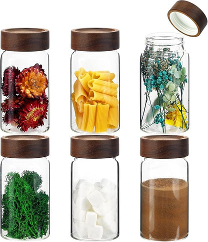 8oz Airtight Glass Jars Small Spice Storage Canister by Patoper