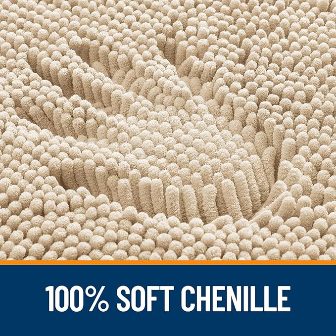 OLANLY Large Bathroom Rugs 40x24, Extra Soft Absorbent Chenille Bath Rugs - Image 3