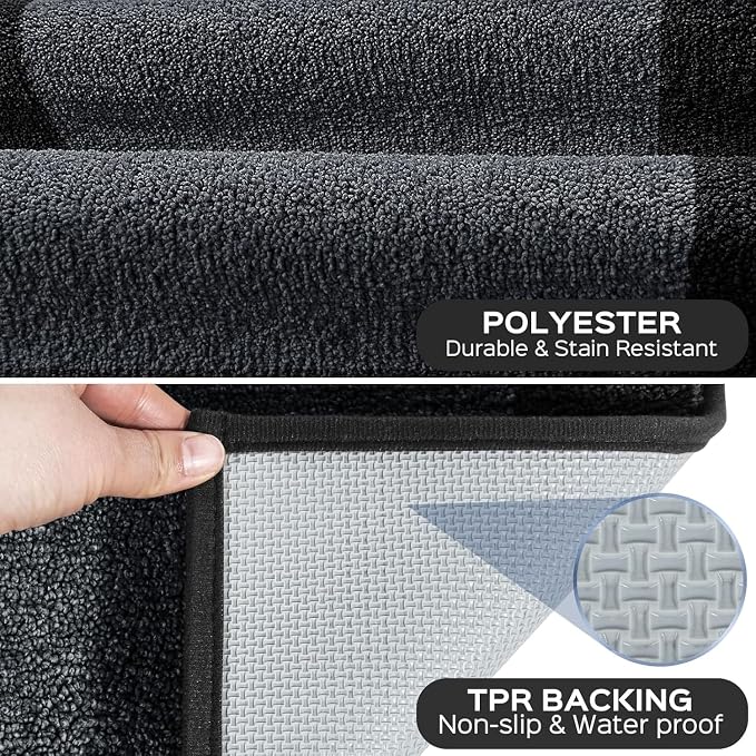 Machine Washable Runner Rug 32" x 120", Non Slip Kitchen Mat - Image 2