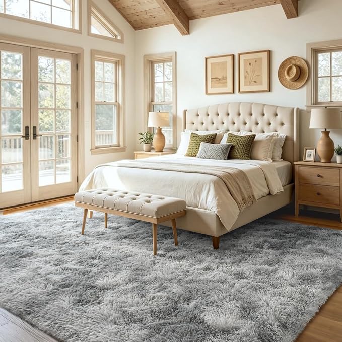 5x8 Ft Large Shag Rugs for Living Room, Tie Dyed Ultra Soft Fluffy Furry Area - Image 3