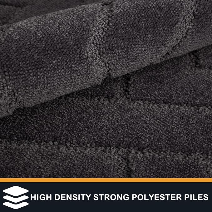 PURRUGS Dirt Trapping Door Mat 24" x 35.5", Non-Slip Machine Washable Entry Rug - Image 3