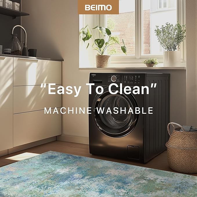 BEIMO Area Rugs 4x6 for Living Room Bedroom, Modern Abstract Machine Washable - Image 7