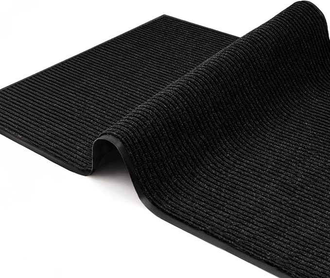 Commercial Door Mat 4'x10' Black, Heavy Duty Industrial Floor Mat - Image 6