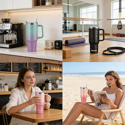 40oz Stainless Steel Double Vacuum Tumbler - Image 7