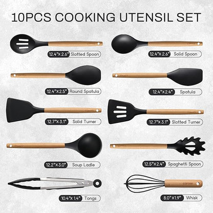 CAROTE Silicone Cooking Utensils Set - Image 2