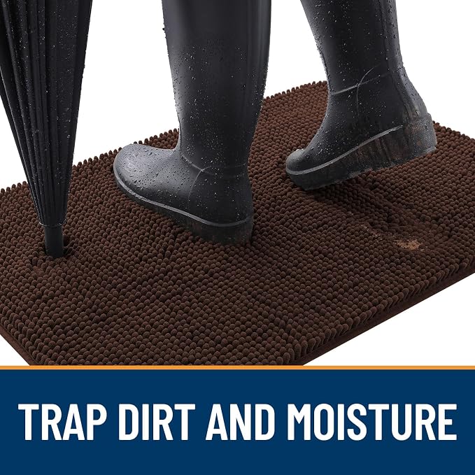 OLANLY Dog Door Mat for Muddy Paws 70x35, Absorbs Moisture and Dirt, Absorbent - Image 2