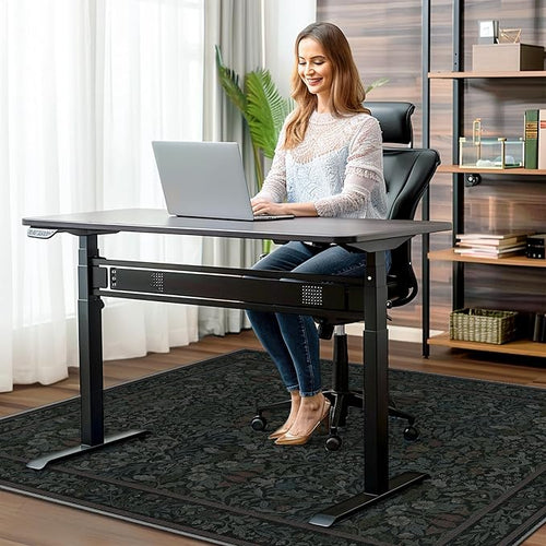 36"x60" Office Chair Mat for Hardwood Tile Floor, Under Desk Carpet Protector - Image 2