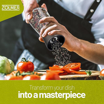 ZOLMER® Premium Stainless Steel Salt and Pepper Grinder Set manual | Adjustable - Image 2