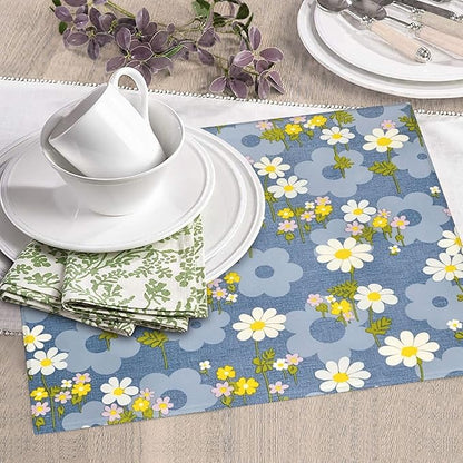Daisy Flowers Dish Drying Mat for Kitchen Counter, Large Drying Kitchen Mat - Image 7