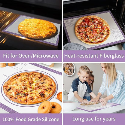 Silicone Pastrty Mat for Dough Rolling, Extra Thick Silicone Baking Mat - Image 2