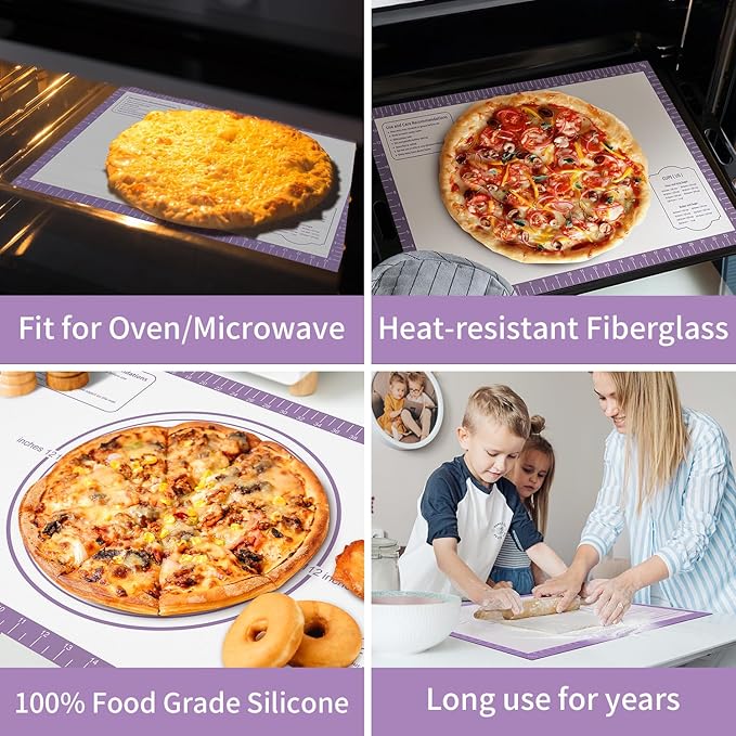 Non-stick Silicone Pastry Mat, Extra Large Silicone Baking Mat - Image 2