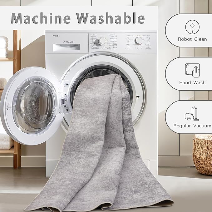 Srugn Washable Rugs 8x10 Area Rugs - Image 4