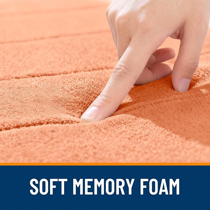 OLANLY Memory Foam Bath Mat 34x21, Super Soft Absorbent Bathroom Rugs, Quick Dry - Image 5