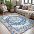 Lessymo 5x7 Area Rugs- Machine Washable Area Rugs, Super Soft Faux-Wool Area Rug by Lessymo