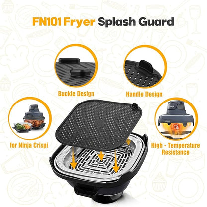 2 PCS Silicon Splatter Shield for Ninja Crispi Air Fryer Heat-Resistant Splash - Image 8