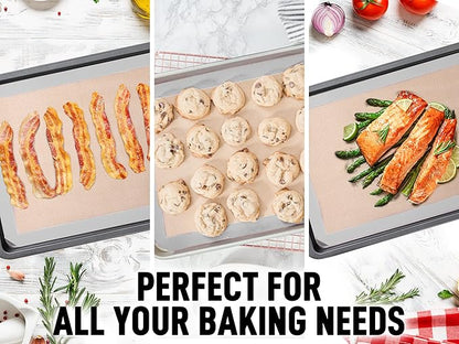 Zulay Kitchen Silicone Baking Mat Sheet Set - Image 6